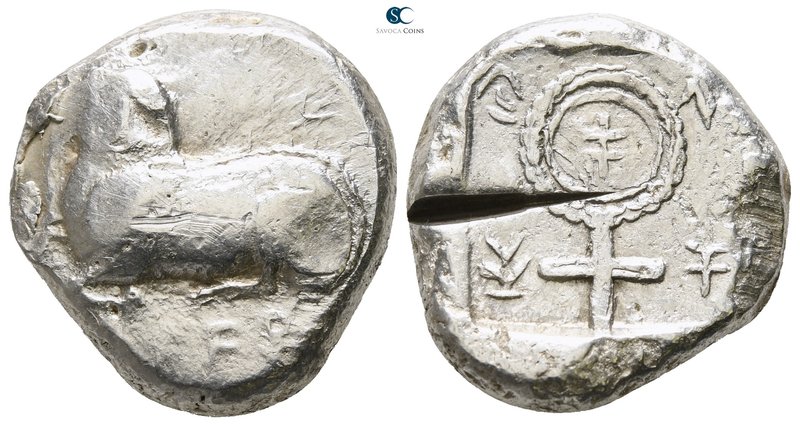 Cyprus. Salamis. Euelthon (or successors) circa 530-500 BC. 
Stater AR

21mm....