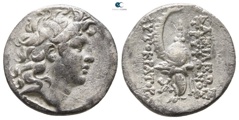 Seleukid Kingdom. Antioch on the Orontes. Tryphon 142-138 BC. 
Drachm AR

17m...