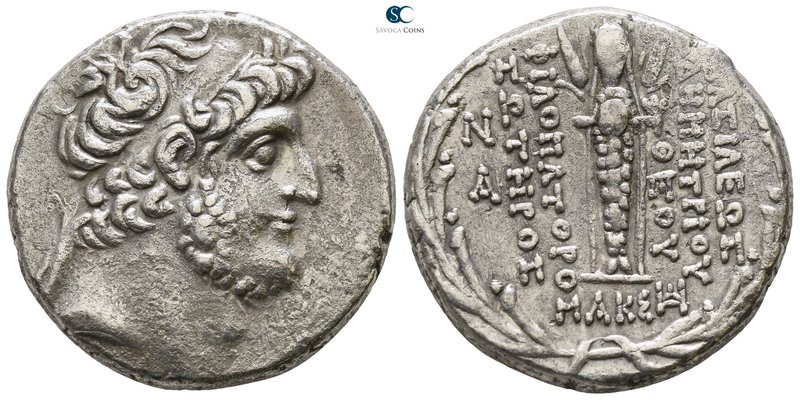 Seleukid Kingdom. Damascus. Demetrios III Eukairos 97-87 BC. Dated SE 221=92/1 B...