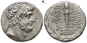Seleukid Kingdom. Damascus. Demetrios III Eukairos 97-87 BC. Dated SE 221=92/1 BC. Tetradrachm AR