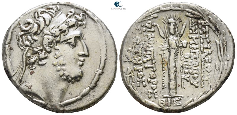 Seleukid Kingdom. Damascus. Demetrios III Eukairos 97-87 BC. Dated SE 219 = 94/9...
