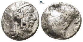 Arabia Felix. Himyarites and Sabaeans (?) circa 300-200 BC. Imitating Athens. Drachm AR