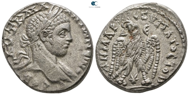 Seleucis and Pieria. Antioch. Elagabalus AD 218-222. 
Billon-Tetradrachm

26m...