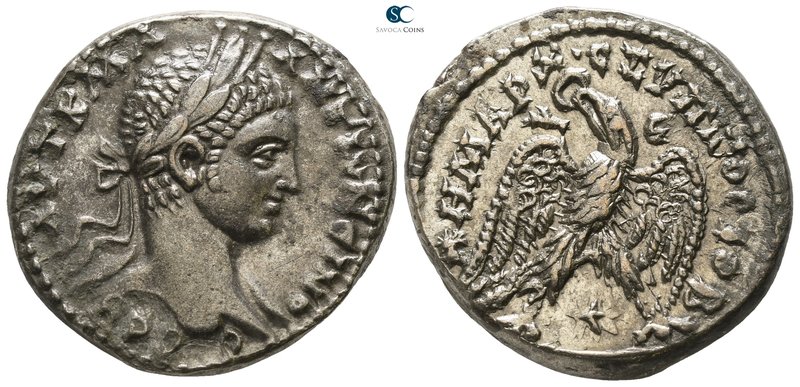 Seleucis and Pieria. Antioch. Elagabalus AD 218-222. Struck AD 219
Billon-Tetra...