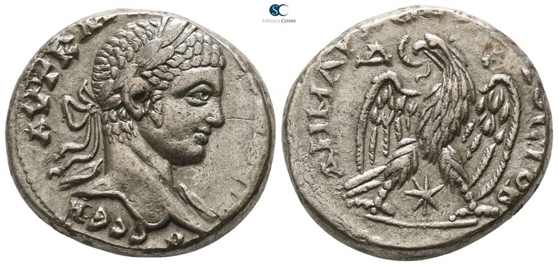Seleucis and Pieria. Antioch. Elagabalus AD 218-222. 
Billon-Tetradrachm

25m...