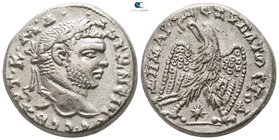 Seleucis and Pieria. Laodicea ad Mare. Caracalla AD 198-217. Struck AD 215-217. Billon-Tetradrachm