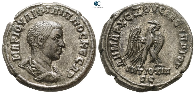 Syria. Antioch ad Orontem. Philip II, as Caesar AD 244-246. 
Billon-Tetradrachm...
