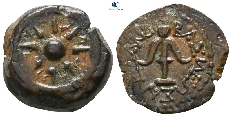 Judaea. Jerusalem. Alexander Jannaios (Yehonatan) 107-76 BCE. 
Prutah Æ

15mm...