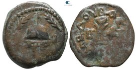 Judaea. Jerusalem or Samarian mint. Herod I 40 BCE-4 CE. Dated RY 3. Eight Prutot Æ