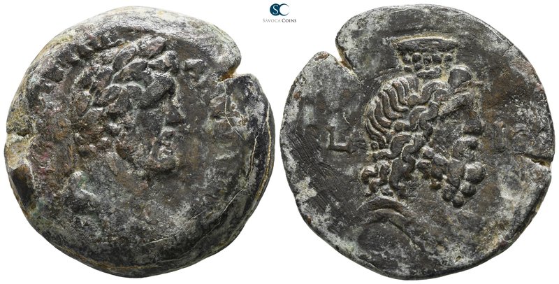 Egypt. Alexandria. Antoninus Pius AD 138-161. Dated RY 19(?)=AD 155/6
Drachm Æ...