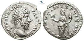 Lucius Verus AD 161-169. Struck AD 166. Rome. Denarius AR