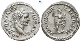 Caracalla AD 198-217. Struck AD 210. Rome. Denarius AR