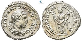 Elagabalus AD 218-222. Struck AD 218-222. Rome. Denarius AR