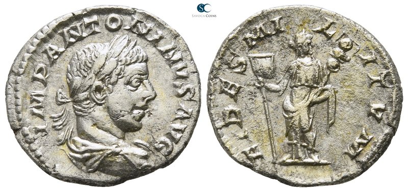 Elagabalus AD 218-222. Struck AD 219-220. Rome
Denarius AR

18mm., 2,90g.

...
