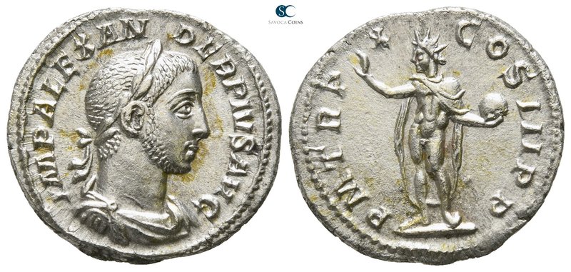 Severus Alexander AD 222-235. Struck AD 231. Rome
Denarius AR

19mm., 3,18g....