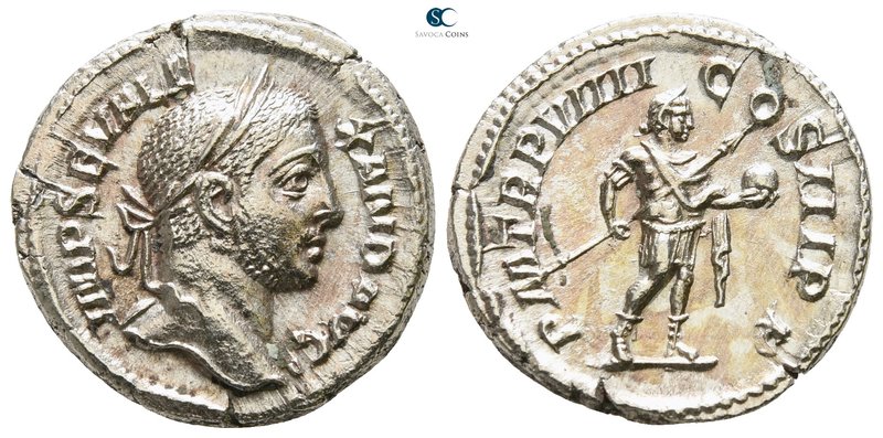 Severus Alexander AD 222-235. Struck AD 230. Rome
Denarius AR

18mm., 3,50g....