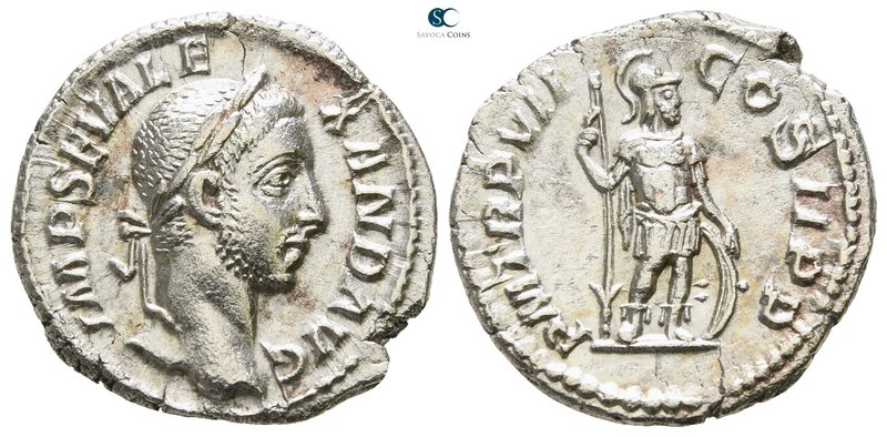 Severus Alexander AD 222-235. Struck AD 228. Rome
Denarius AR

18mm., 2,57g....