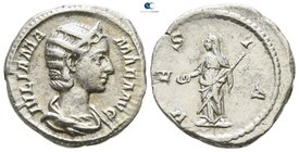 Julia Mamaea AD 225-235. Struck AD 227. Rome. Denarius AR