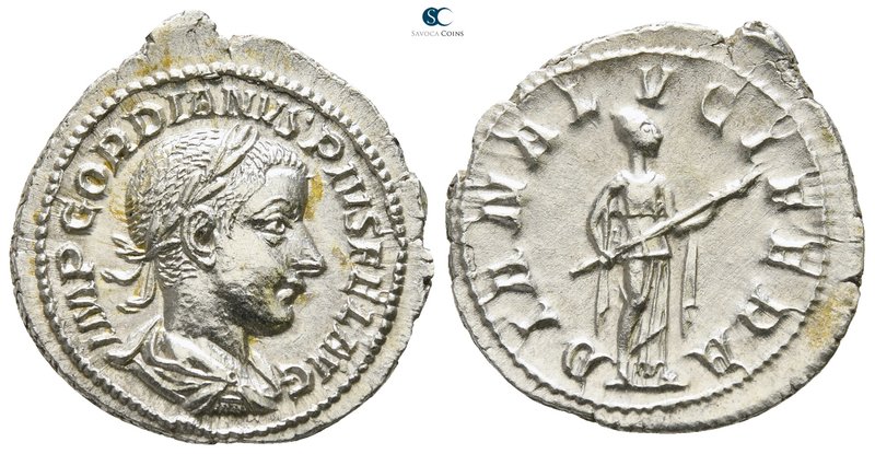 Gordian III. AD 238-244. Struck AD 241. Rome
Denarius AR

20mm., 2,84g.

IM...
