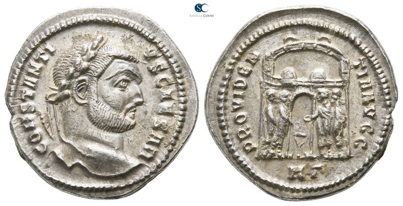 Constantius I as Caesar AD 293-305. Struck AD 295. Heraclea
Argenteus AR

19m...