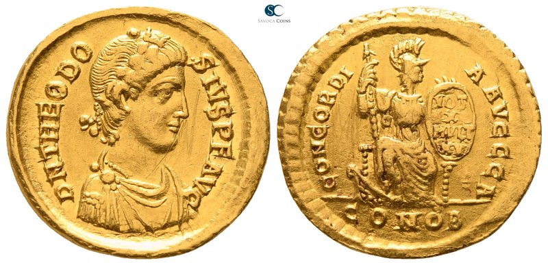 Theodosius I. AD 379-395. Decennalia issue. Struck AD 388-392. Constantinople. 1...
