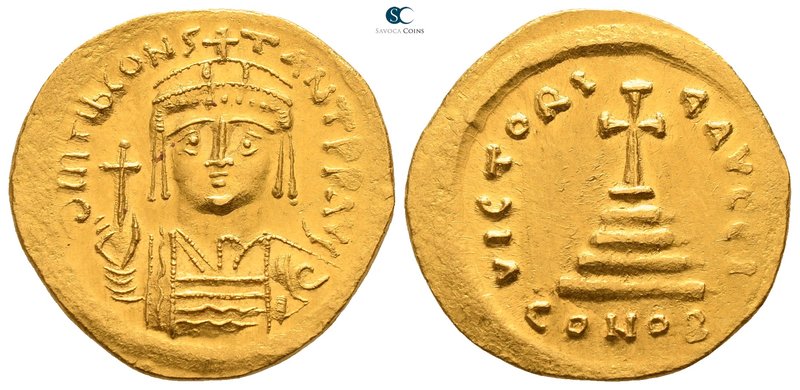 Tiberius II Constantine AD 578-582. Struck AD 579-582. Constantinople. 10th offi...