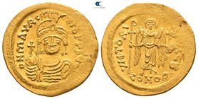 Maurice Tiberius AD 582-602. Struck circa AD 583/4-602. Constantinople. 2nd officina. Solidus AV