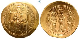 Eudocia, with Michael VII and Constantius AD 1067. Constantinople. Histamenon AV
