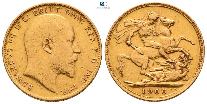 Australia. Perth (Royal Mint). Edward VII AD 1841-1910.
Sovereign AV

21mm., ...