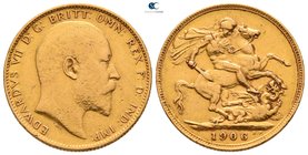 Australia. Perth (Royal Mint). Edward VII AD 1841-1910. 1906. Sovereign AV