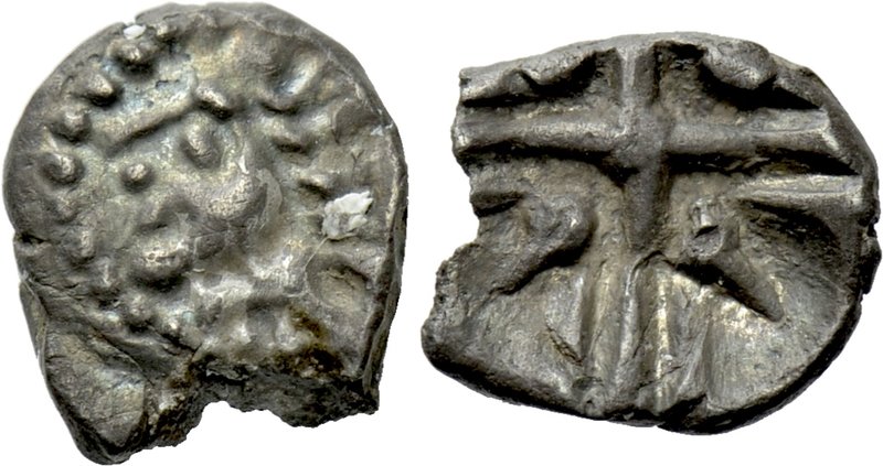 CENTRAL EUROPE. Noricum. Obol (Late 2nd century BC). "Eis" type. 

Obv: Styliz...