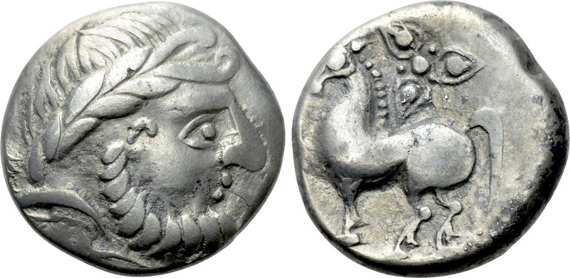 EASTERN EUROPE. Imitations of Philip II of Macedon (2nd century BC). Tetradrachm...