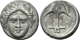 THRACE. Apollonia Pontika. Diobol (Late 4th century BC).