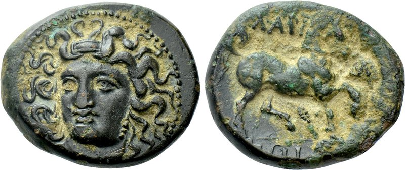 THESSALY. Larissa. Tetrachalkon (Mid 4th century BC). 

Obv: Head of the nymph...
