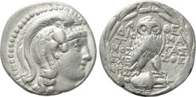 ATTICA. Athens. Tetradrachm (Circa 146/5 BC). New Style coinage. Diotimos, Megas, Echesthenes, magistrates.