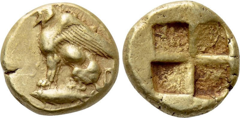 MYSIA. Kyzikos. EL Hekte (Circa 400-330 BC). 

Obv: Sphinx seated to left; tun...