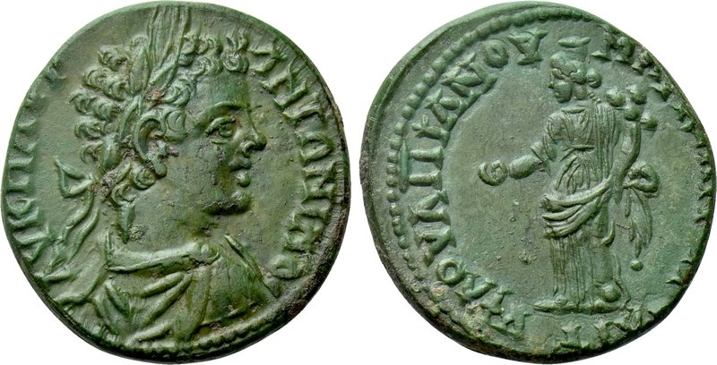 MOESIA INFERIOR. Marcianopolis. Caracalla (198-217). Ae. 

Obv: AV K M AVP ANT...