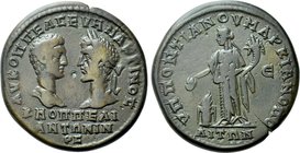 MOESIA INFERIOR. Marcianopolis. Macrinus with Diadumenian (217-218). Ae .