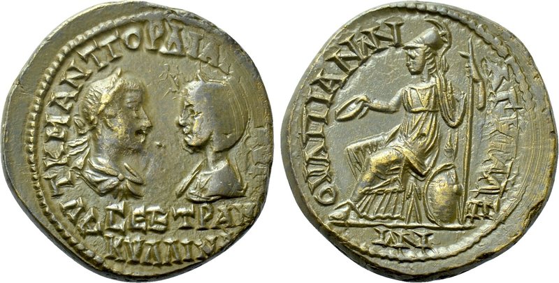THRACE. Anchialus. Gordian III with Tranquillina (238-244). Ae. 

Obv: AVT K M...