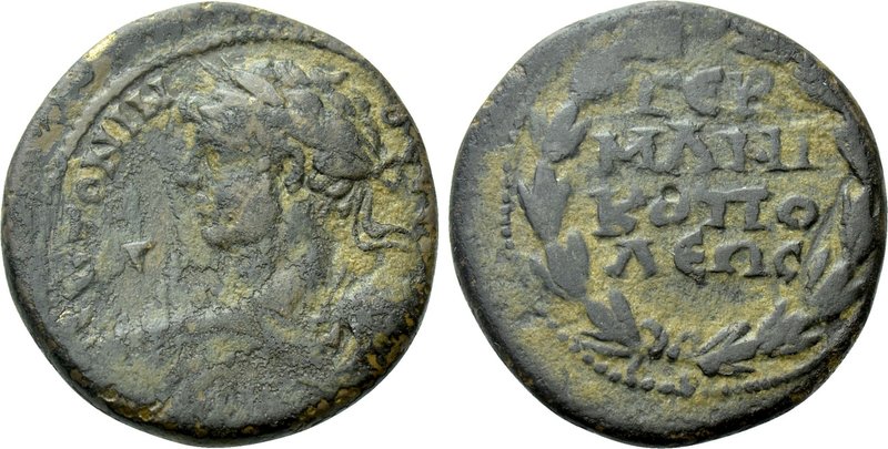 PAPHLAGONIA. Germanicopolis. Caracalla (198-217). Ae. 

Obv: [...] ANTΩΝΙΝ. 
...
