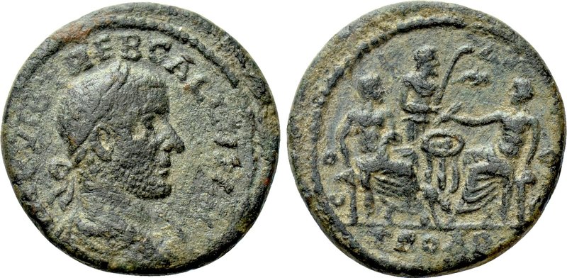 TROAS. Alexandria. Trebonianus Gallus (251-253). Ae As. 

Obv: IMP VIB TREB GA...