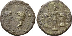 TROAS. Ilium. Caligula, with Divus Augustus  (37-41). Ae.