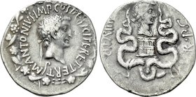 MARK ANTONY with OCTAVIA (39 BC). Cistophorus. Ephesus.