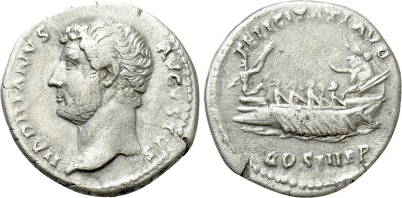HADRIAN (117-138). Denarius. Rome. 

Obv: HADRIANVS AVGVSTVS. 
Head bare left...