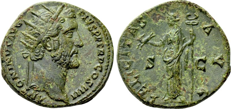ANTONINUS PIUS (138-161). Dupondius. Rome. 

Obv: ANTONINVS AVG PIVS P P COS I...
