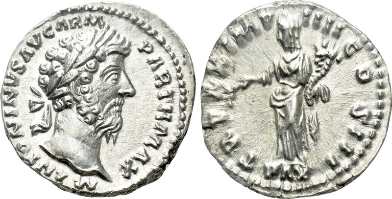 MARCUS AURELIUS (161-180). Denarius. Rome. 

Obv: M ANTONINVS AVG ARM PARTH MA...