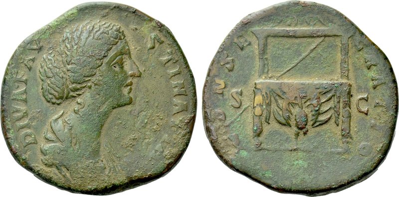 FAUSTINA II (147-175). Sestertius. Rome. 

Obv: FAVSTINA AVGVSTA PIA. 
Draped...