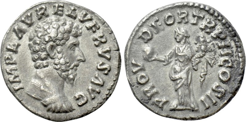 LUCIUS VERUS (161-169). Denarius. Rome. 

Obv: IMP L AVREL VERVS AVG. 
Barehe...