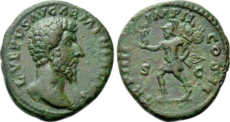 LUCIUS VERUS (161-169). As. Rome. 

Obv: L VERVS AVG ARMENIACVS. 
Bare head r...