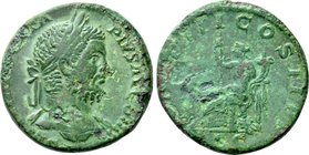 GETA (209-211). Sestertius. Rome.